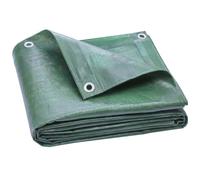 Outsunny 4 x 6m Waterproof Tarpaulin 90GSM Tear-Resistant PE Tarp, Green
