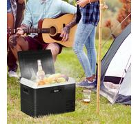 Outsunny Car Refrigerator, Portable Car Fridge Freezer - Grey and Black - 40L / 43.8cm