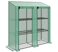 Outsunny 46 x 143cm Three-Shelf Mini Greenhouse - Green