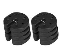 Outsunny 48KG Gazebo Weights Set of 8, Weights for Gazebo Legs with Reinforce Pins and Carry Belt, for Canopies Marquees Tents