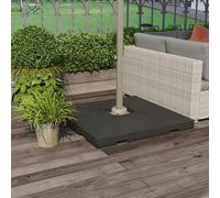 Outsunny 4pc Portable Umbrella Parasol Base Weights Water Sand Filled Holder - Black - HDPE - 51cm x 51cm x 12cm