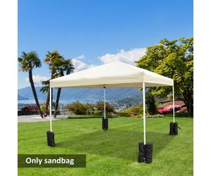 Outsunny 4Pcs Gazebo Weight Sand Bags Leg Weights Marquee Tent Canopy Base