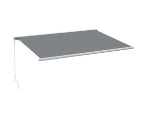 Outsunny 4x3m Full Cassette Electric Retractable Awning for Patio Door Window