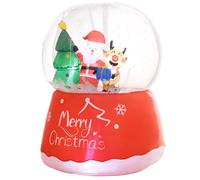 Outsunny 5.5Ft Christmas Inflatable Crystal Ball With Led Lights For Party In Red Red