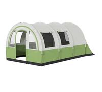 Outsunny Camping Tent, 3000mm Waterproof Family Tent for 5-6 Man, Green - 480L x 260W x 200Hcm