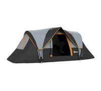 Outsunny Outdoor Camping Tent For 5-6 W/ Bag, Fibreglass & Steel Frame