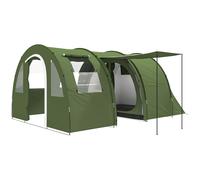 Outsunny 5-6 Man Family Tent Camping Tent with 2 Room and Carry Bag