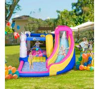 Outsunny 5 in 1 Bouncy Castle for Children with Blower, for Ages 3-8 Years
