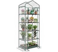 Outsunny 5 Tier Mini Greenhouse Portable Greenhouse 69 x 49 x 193cm Green