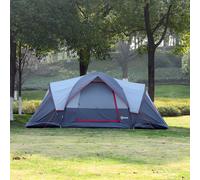 Outdoor Camping Tent For 5-6 W/ Bag, Fiberglass & Steel Frame Outsunny