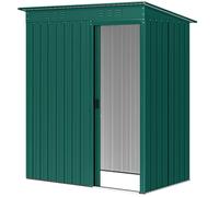 Outsunny Metal Garden Shed 5 x 3.5ft – Effortless Assembly – Green