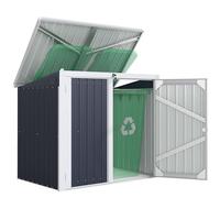 Outsunny 5ft x 3ft Metal Garden Shed with Chain Lid, Waterproof