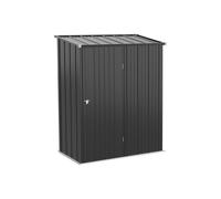 Outdoor Storage Shed Steel Garden Shed w/ Lockable Door for Backyard Patio Lawn