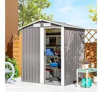 Outsunny 5ft x 4.3ft Outdoor Metal Storage Shed with Sliding Door