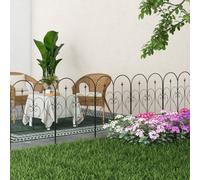 Outsunny 5Pcs Decorative Garden Fencing 32In X 10Ft Metal Border Edging