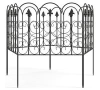 Outsunny 5Pcs Decorative Garden Fencing Metal Border Edging