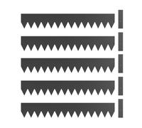 Outsunny 5pcs Garden Fence, Metal Picket Fence Panels, 102x15cm, Black