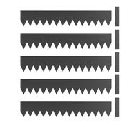 Outsunny 5pcs Garden Fence, Metal Picket Fence Panels, No Dig Garden Border for Outdoor Decor, Flower Bed, Animal Barrier, 102x20cm, Black