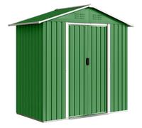 Outsunny 6.5 x 3.5ft Metal Garden Storage Shed - Green