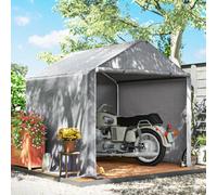 Outsunny 6.5' x 6.5' x 6.5' Temporary Garden Shed Storage Tent, Grey