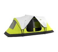 Outsunny 6 Man Camping Tent 2 Bedroom Tunnel Tent Waterproof, Yellow