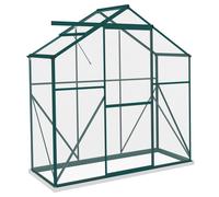 Outsunny 6 X 2.5Ft Polycarbonate Greenhouse Aluminium Green House, Green