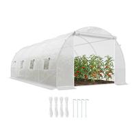 Outsunny 6 x 3 x 2 m Polytunnel Greenhouse w/ Zippered Door and 8 Windows