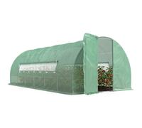 Outsunny 6 X 3M Reinforced Walk-In Polytunnel Garden Greenhouse Steel Frame