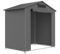 Outsunny 6 x 4 ft Outdoor Garden Storage Shed, Waterproof Bike Tent with Vent and Roll-Up Zipper Door
