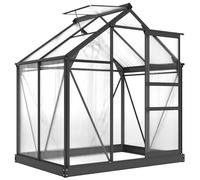 Outsunny 6X4Ft Walk-In Polycarbonate Greenhouse Plant Grow Galvanized Aluminium