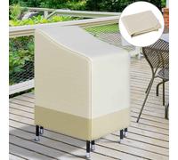 Outsunny 600D Oxford Cloth Waterproof Furniture Cover Wicker Chairs Garden Patio Rattan Seat Outdoor Protector L70*W90*H115cm