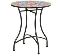 Outsunny Φ60cm Mosaic Outdoor Patio Table - Red