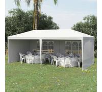 Outsunny 6m x 3m Garden Gazebo Marquee Canopy Party Tent Canopy Patio White