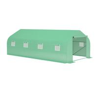 Outsunny 6x3M Walk-in Polytunnel Greenhouse Large Grow House with Door