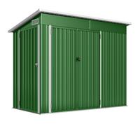 Outsunny 7.5 x 4.3ft Metal Garden Storage Shed, Waterproof Outdoor Shed with Triple Lockable Door, Gloves, Vents, Green
