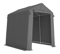 Outsunny 7.5 x 6.2 ft Outdoor Garden Storage Shed, Waterproof Bike Tent with Roll-Up Zipper Door and Vent, Dark Grey