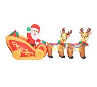 Santa Sleigh Inflatable Christmas Decoration - 240cm