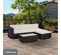 Outsunny 7 Piece Garden Furniture Cushions - Cream, Cream