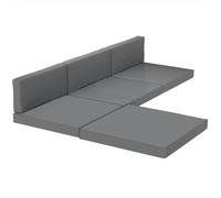 Outsunny 7-Piece Patio Furniture Cushions Water-Repellent 60x60cm Dark Grey