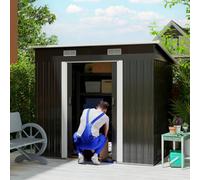 Outsunny 7 X 4Ft Outdoor Garden Storage Shed For Backyard Patio Black