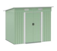 Outsunny 7 x 4ft Outdoor Garden Storage Shed for Backyard Patio Light Green | TJ Hughes