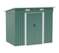 Outsunny 7 x 4ft Outdoor Garden Storage Shed for Backyard Patio Green