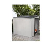 Outsunny 7 X 5Ft Galvanised Metal Shed, With Sliding Door One Colour