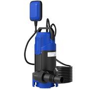 Outsunny 750W Submersible Water Pump for Dirty/Clean Water, 20000L/H Electric Sump Pump with Float Switch, Drain Water from Garden Pond, Hot Tub, Ditches, Portable and Lightweight