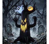 Outsunny 8 Ft Halloween Inflatable Spooky Tree With Built-In Led Lights