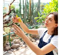 OUTSUNNY 8" Secateurs Heavy Duty, Pruning Shears with Safety Lock in Yellow Outsunny Yellow