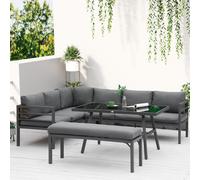 Outsunny Garden Heavy Duty Pop Up Gazebo Marquee Tent Canopy - Blue