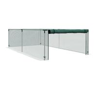 Outsunny 8' x 4' Crop Cage with Zipped Door Fruit Cage Netting Cover Green