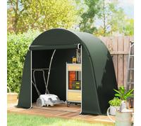 Outsunny 8 X 4 Ft Garden Storage Shed Tent Bike Tent, Green Green