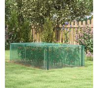 Outsunny 8' x 4' Plant Protection Tent Crop Cage with Door, Green